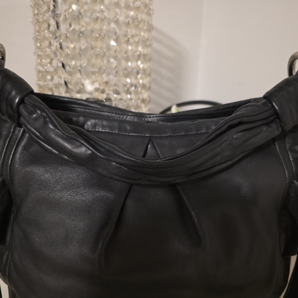 Coach Black Leather Shoulder Bag - Picture 2 of 7